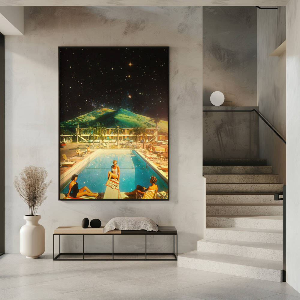 Poster - Space Pool in entrance
