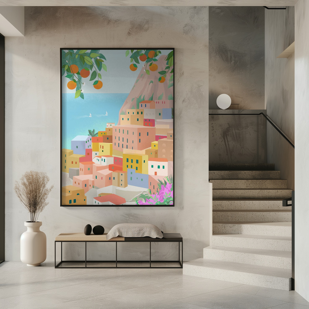 Póster - Amalfi en la entrada