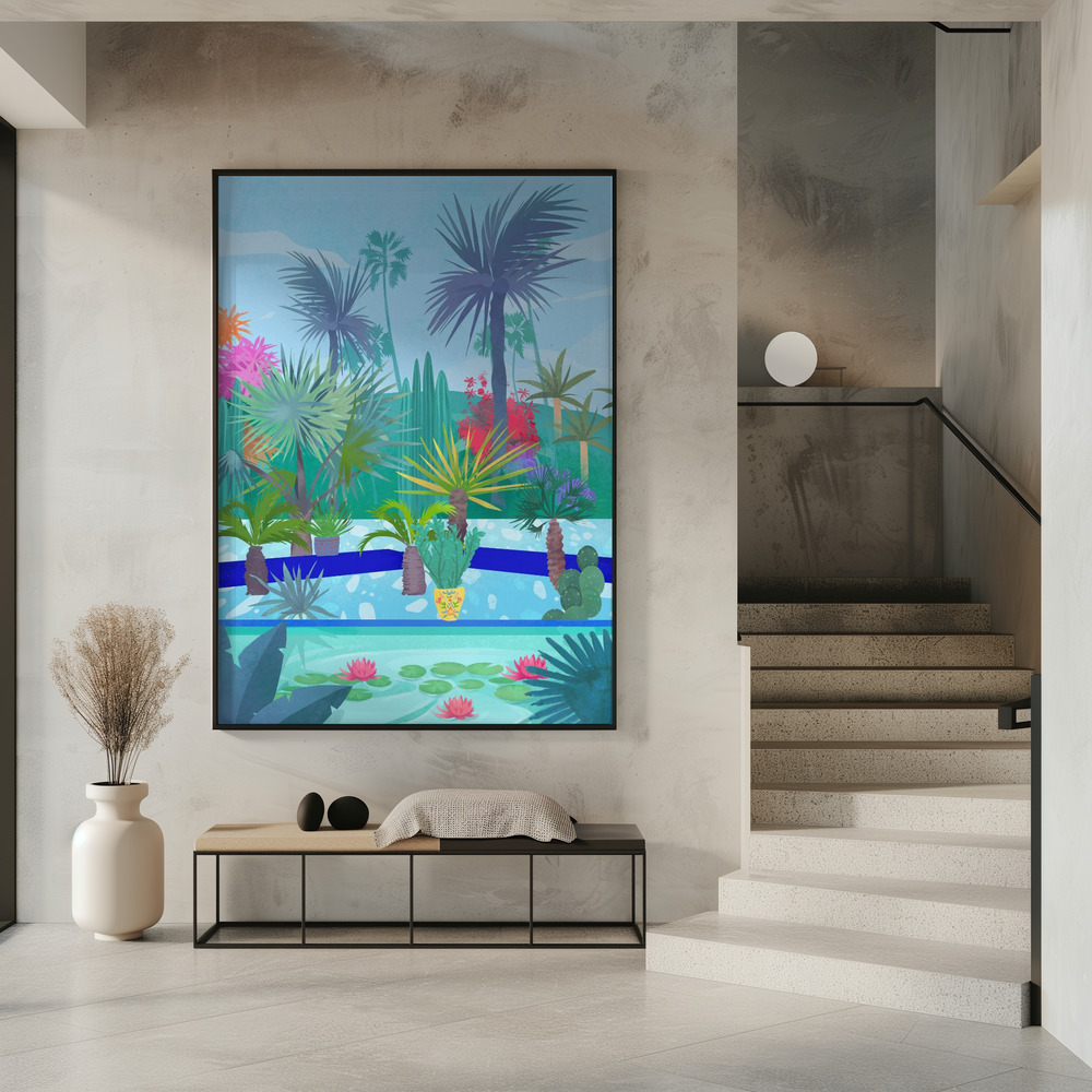 Plakat - Moroccan Garden i indgangen