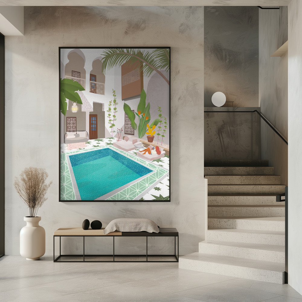 Poster - Riad in entrance