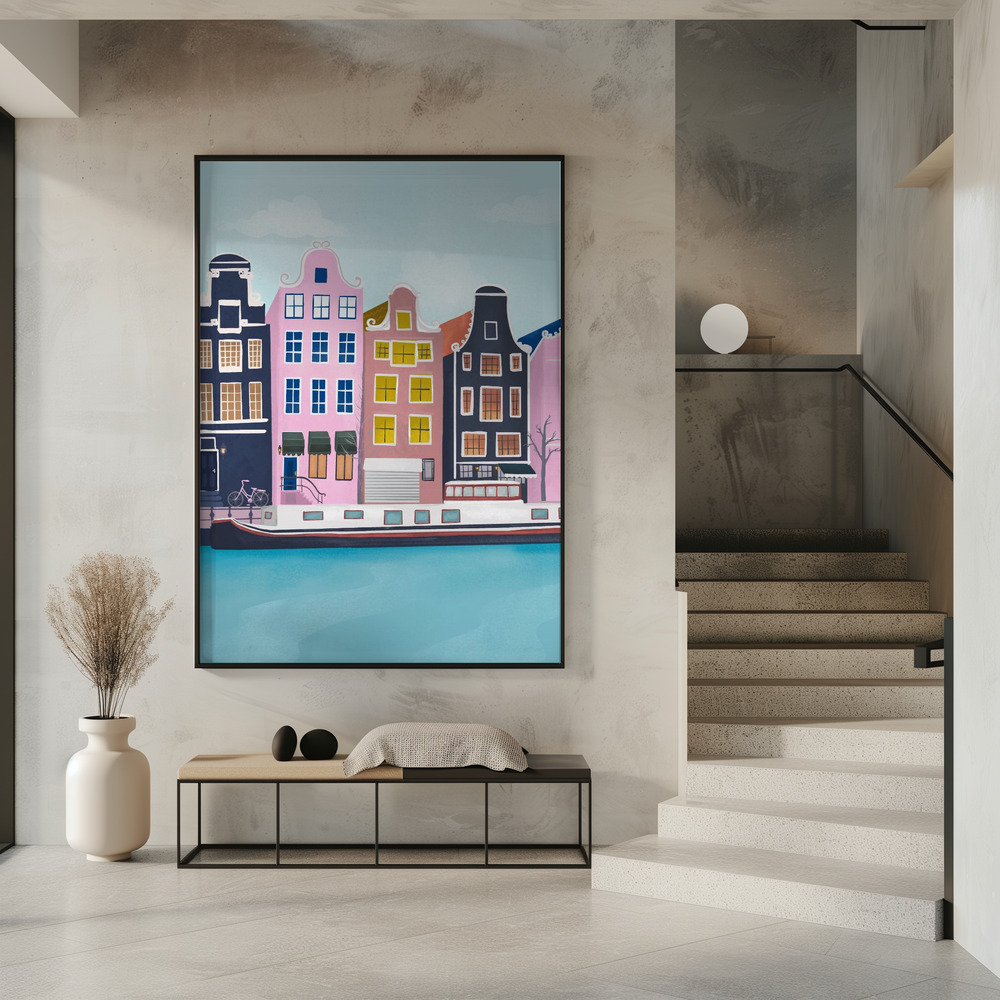Poster - Amsterdam in entrance