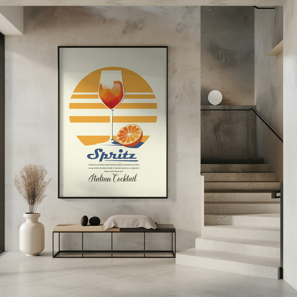 Plakat - Spritz summer print przy wejściu