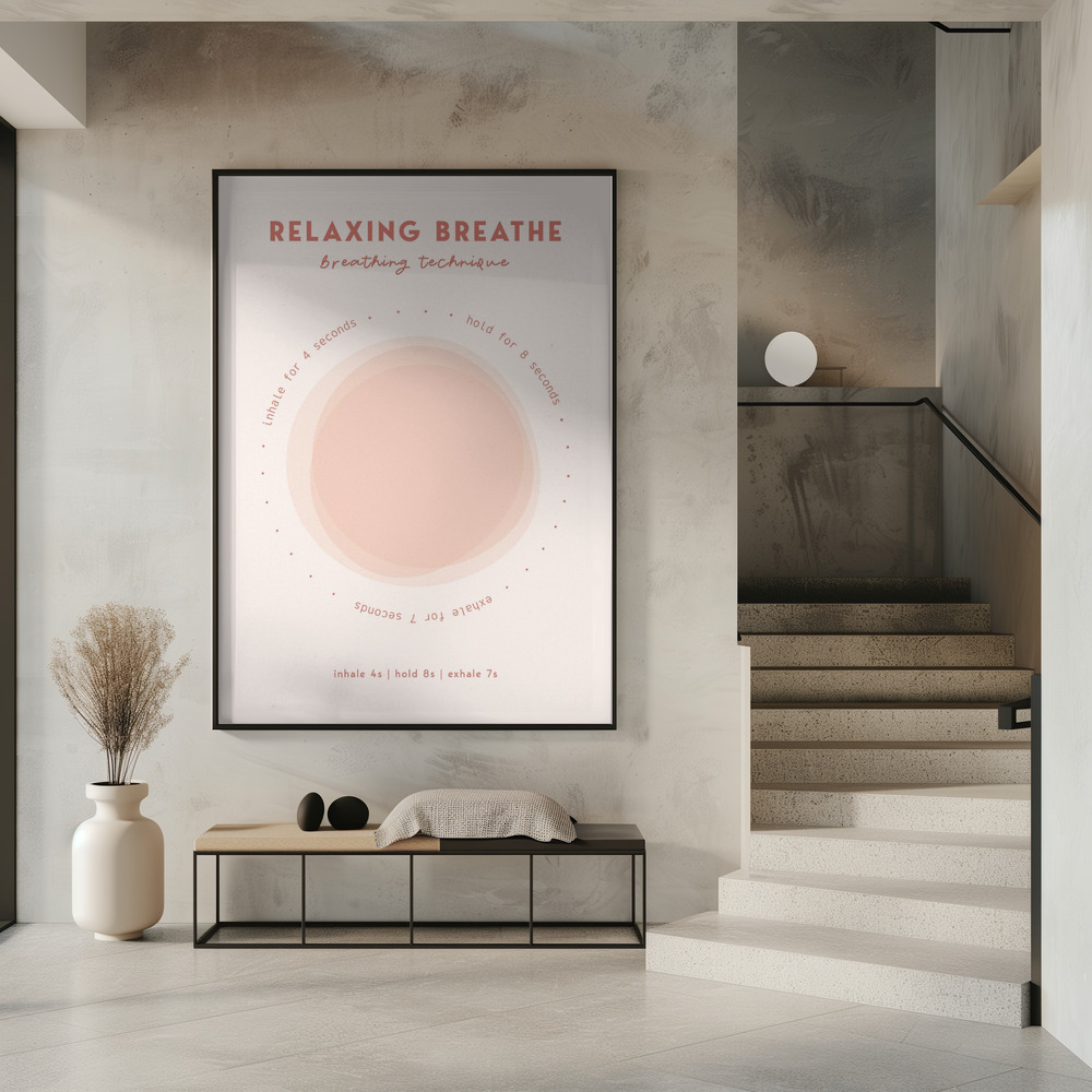 Poster - Relaxing Breathe im Eingang