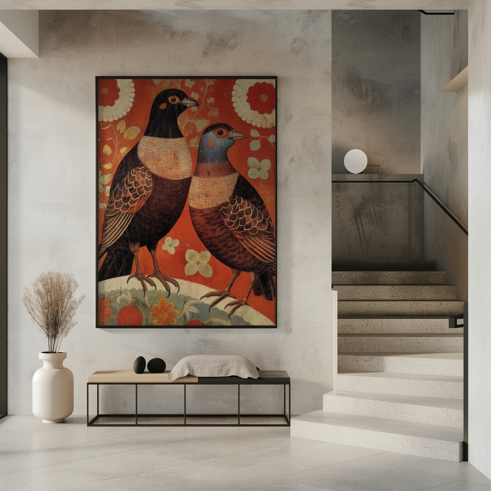 Poster - Nostalgic Birds in entree