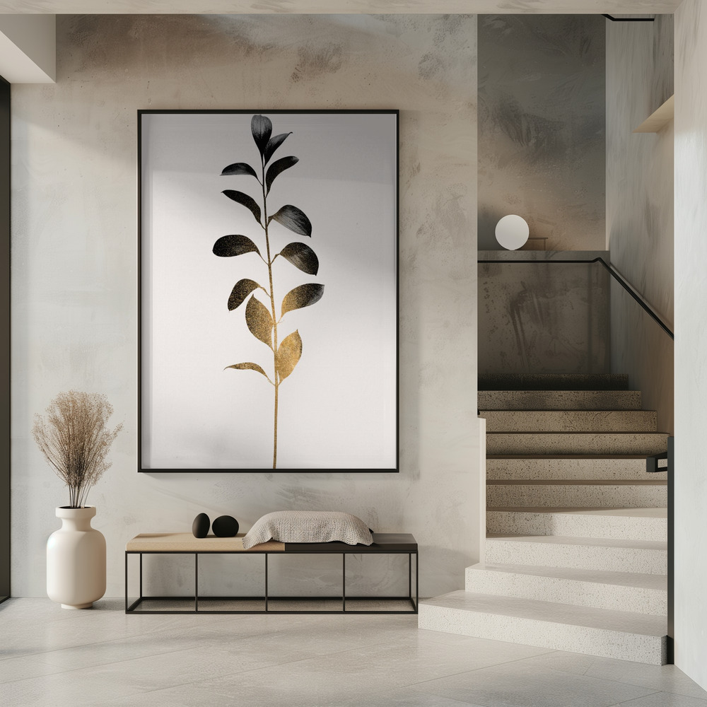 Poster - Monochromatica No.9   Dark Gold in entrance