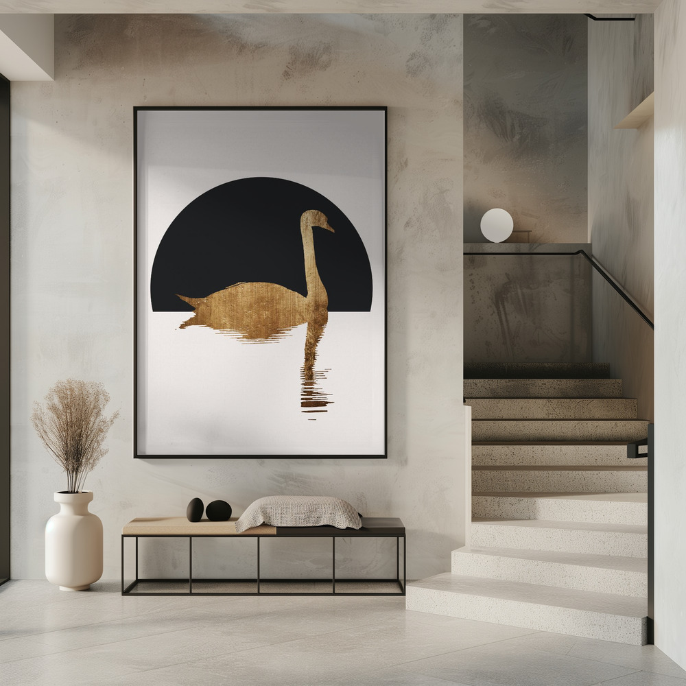 Poster - The Swan   Black in entrance