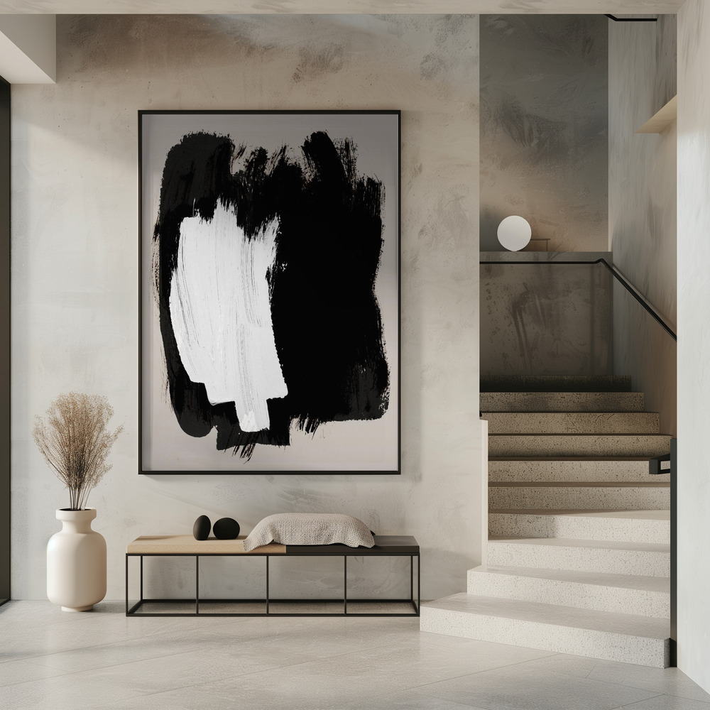 Poster - Abstract Brush Strokes 16 in entrance