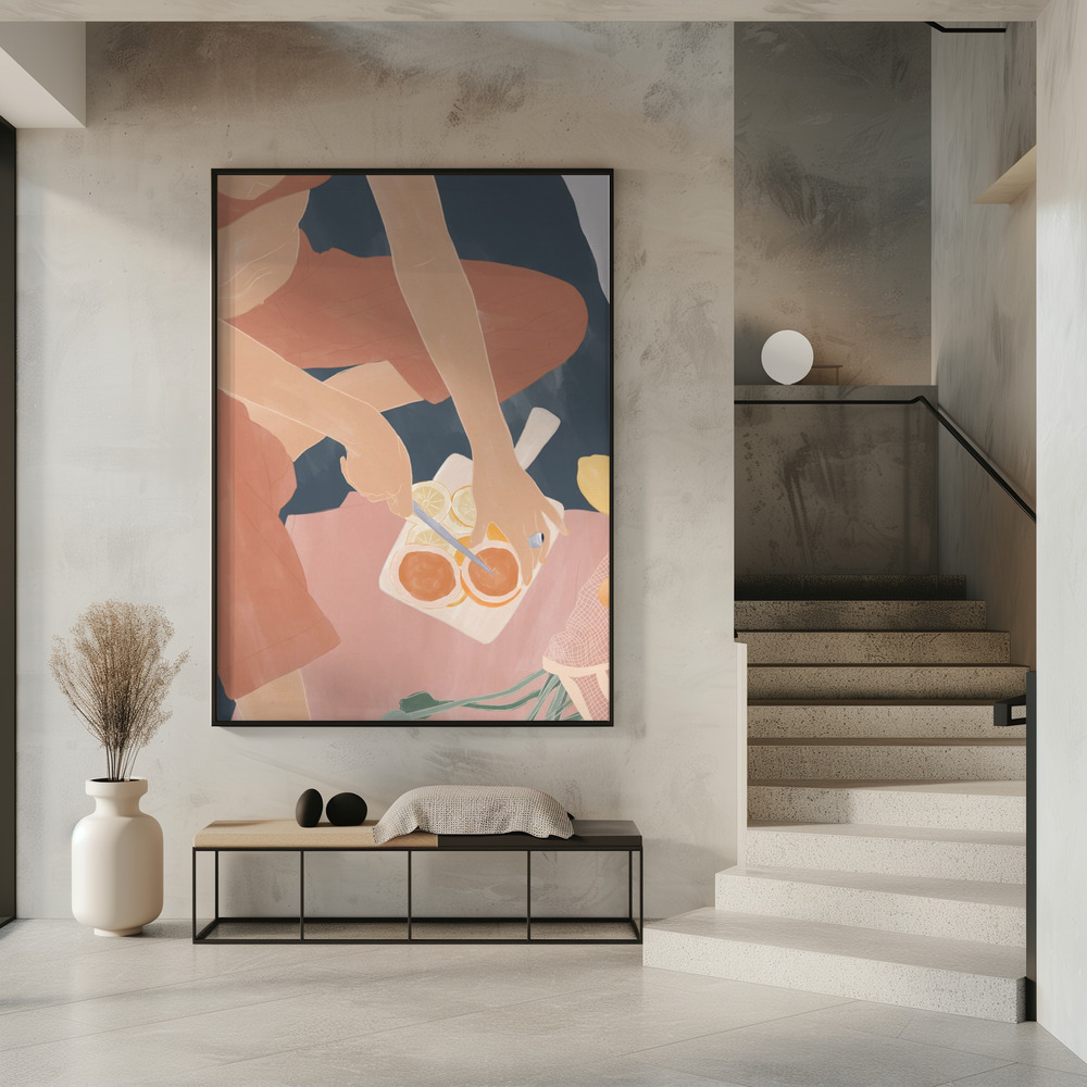 Poster - Cutting Grapefruits in entrance