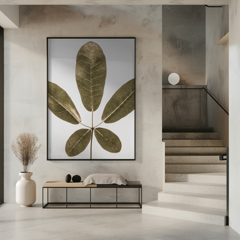 Poster - Autum Leaf in entrance