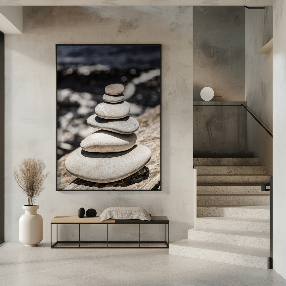 Poster - Balance im Eingang