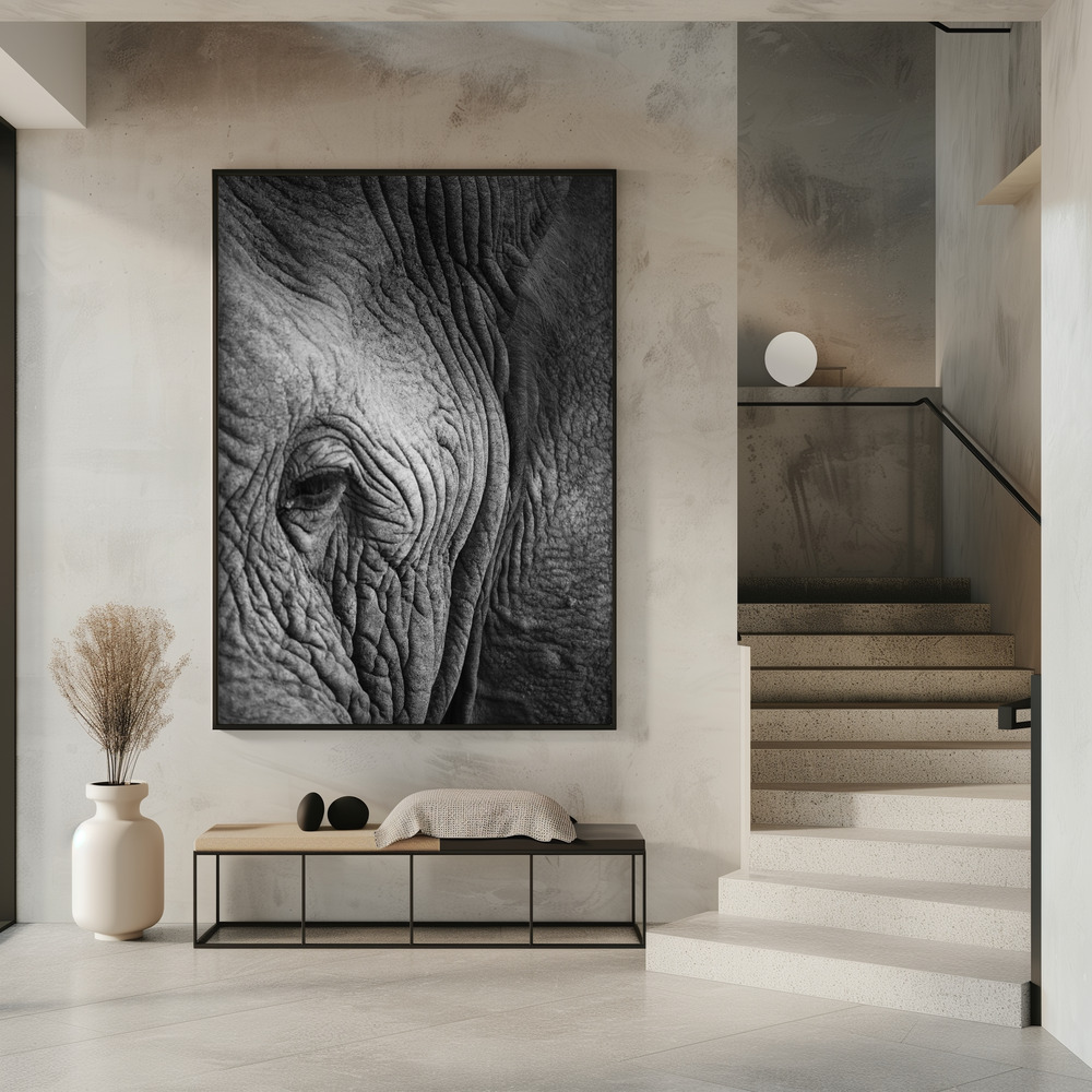 Poster - Elephant Study in entrance
