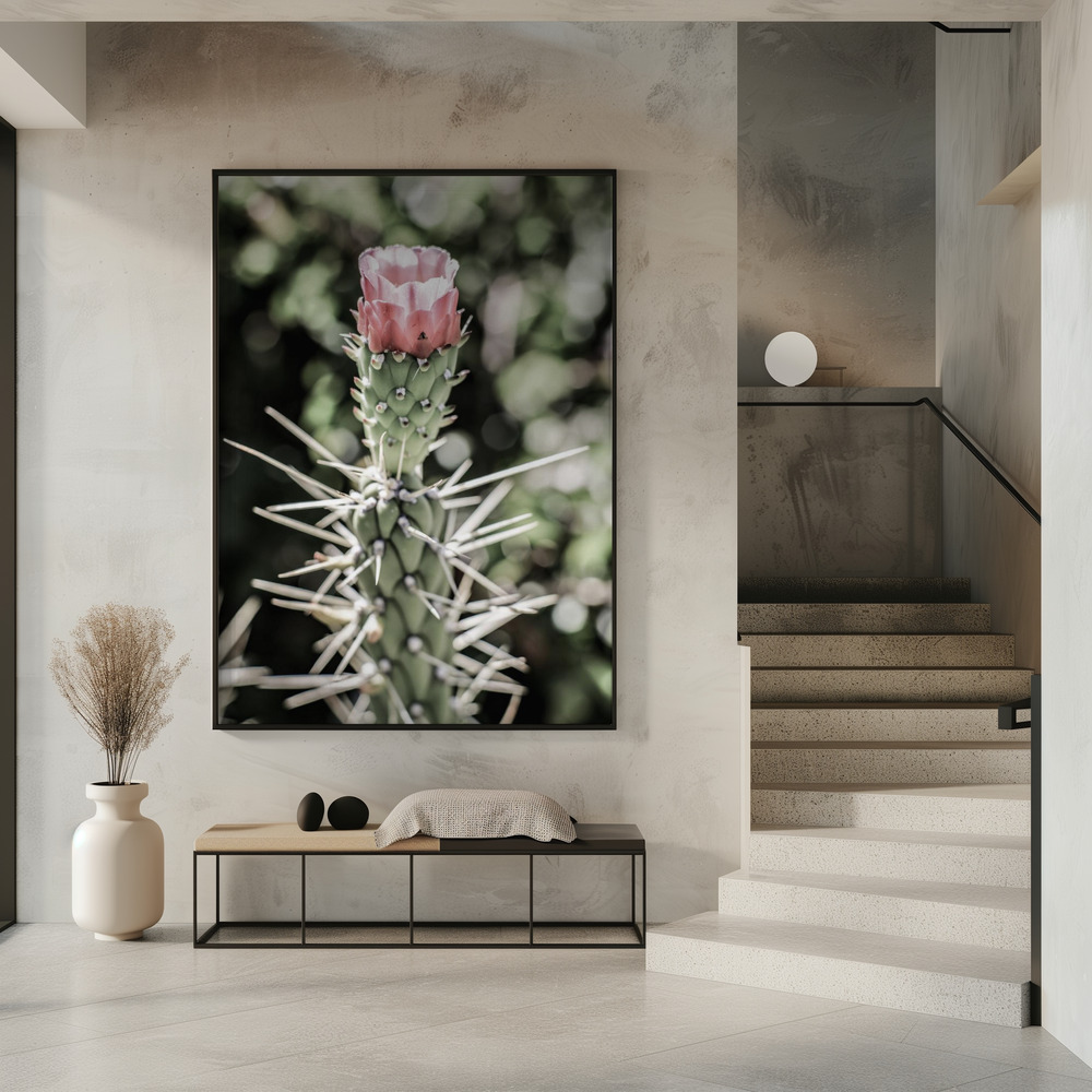 Poster - Pink Desert Bloom in entrance