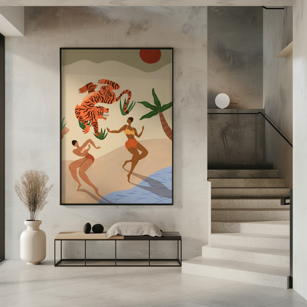 Poster - Dancing Tiger in entrance