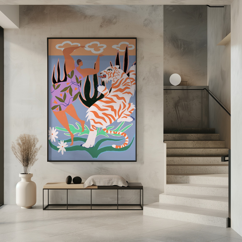 Poster - Hello Tiger in entrance