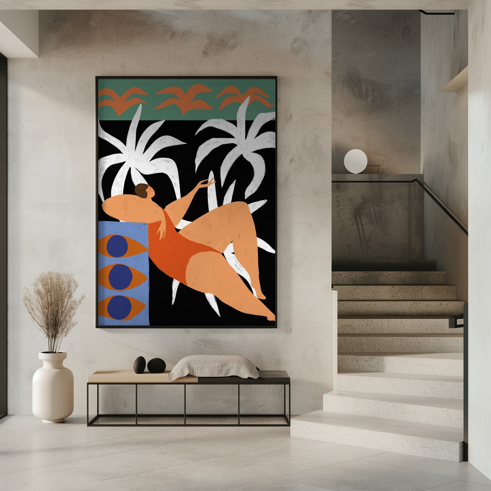 Poster - Lazing in entrance