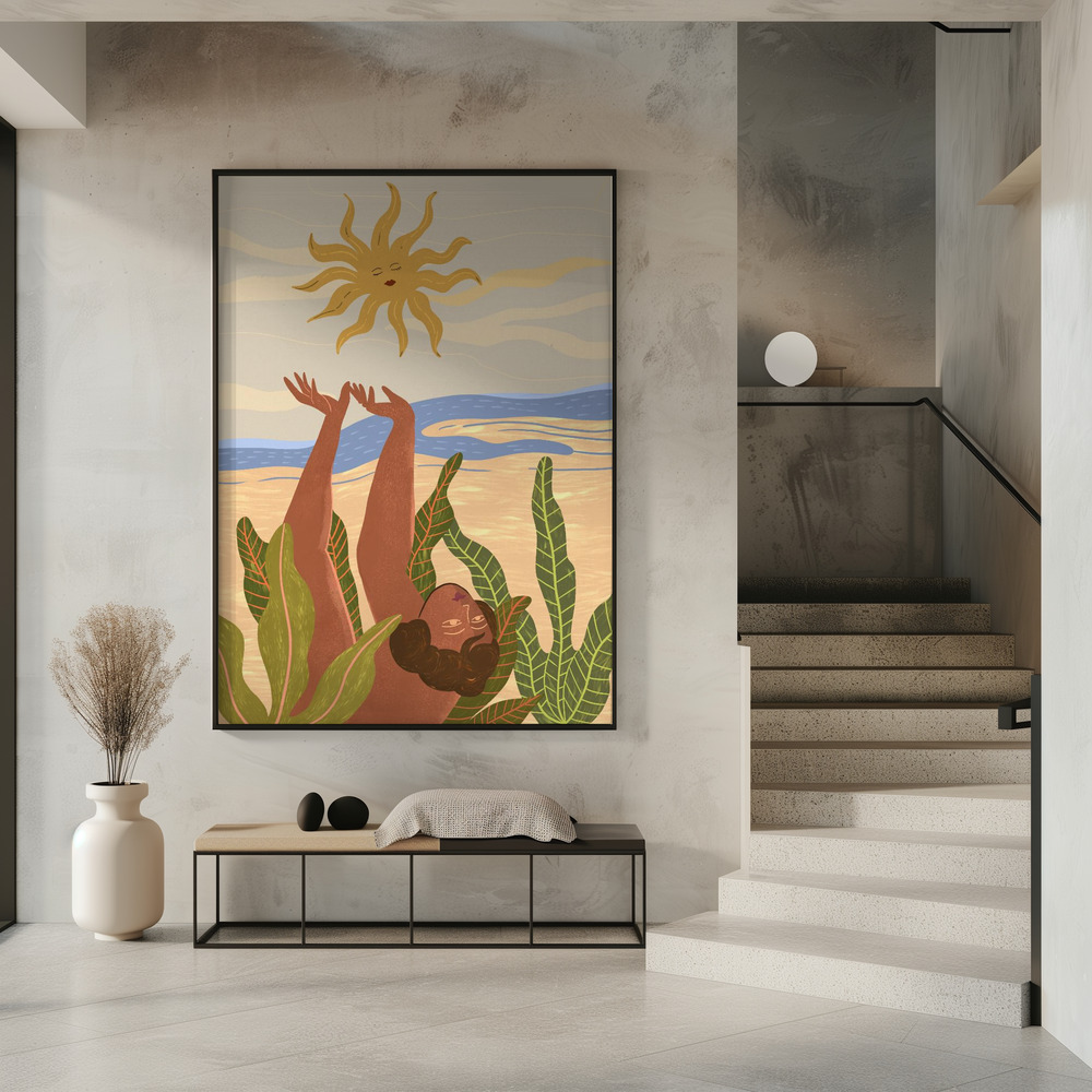Poster - Sun Worship in entrance