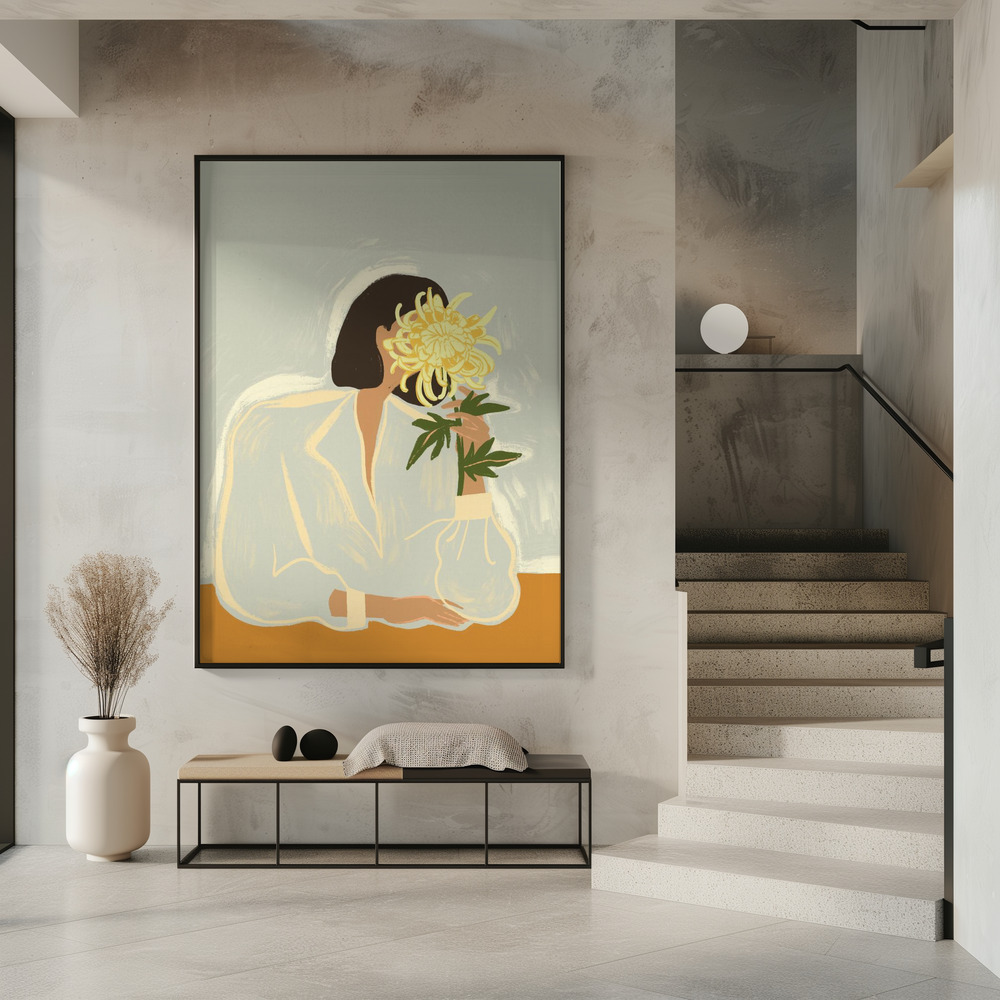 Poster - Thecrysanthemum im Eingang