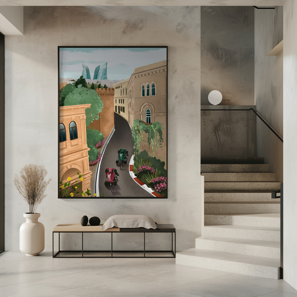 Plakat - Baku Azerbeidzjan przy wejściu