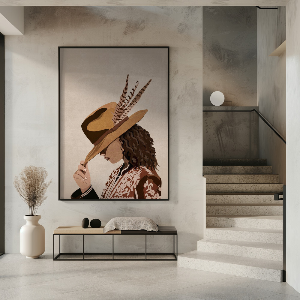 Poster - Feathered Elegance in entree