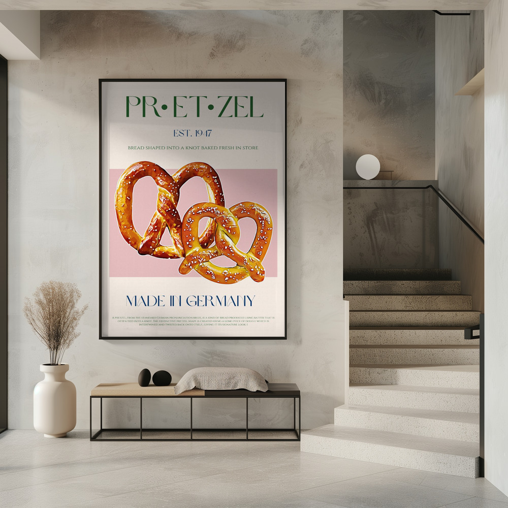 Poster - Pretzel Print in entree