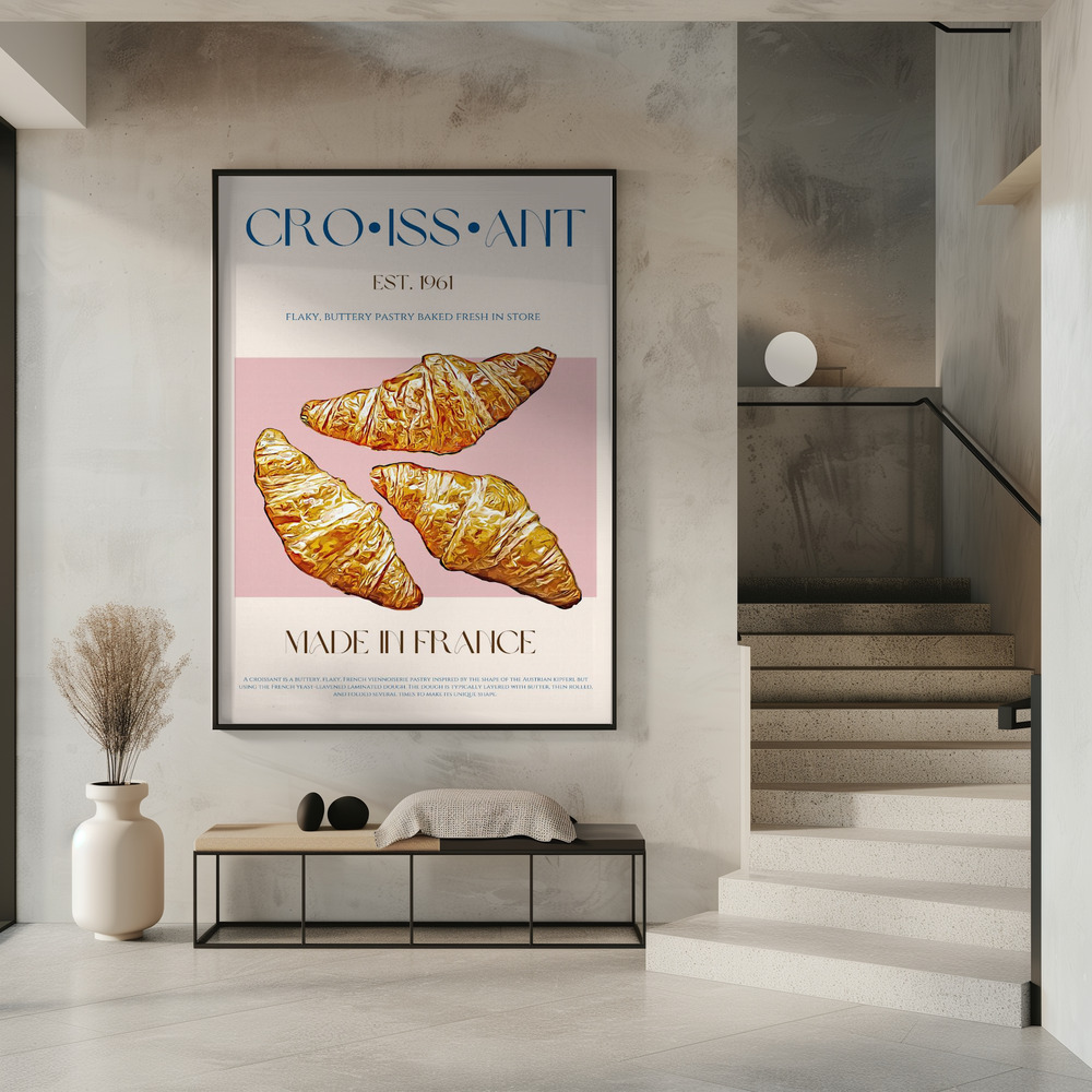 Poster - Croissant Print in entree