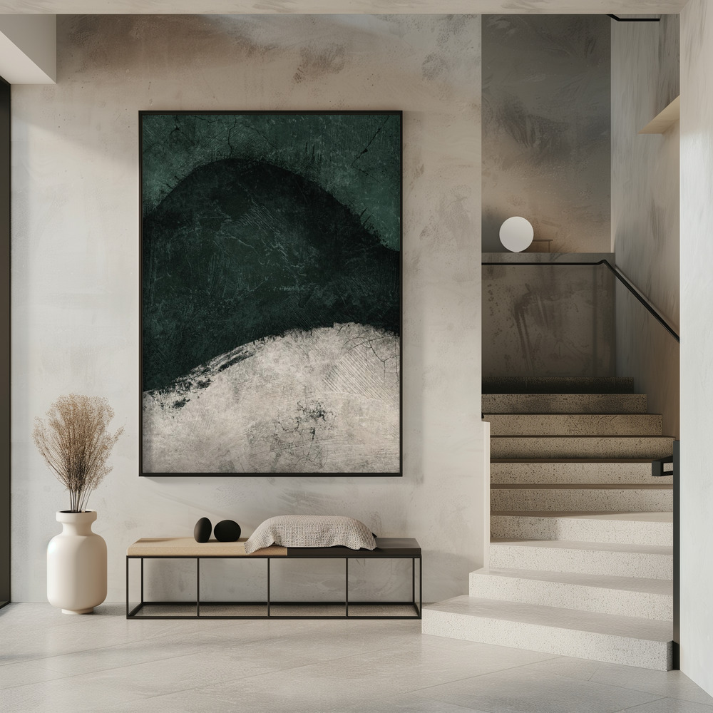 Poster - Midnight Emerald No3 in entrance