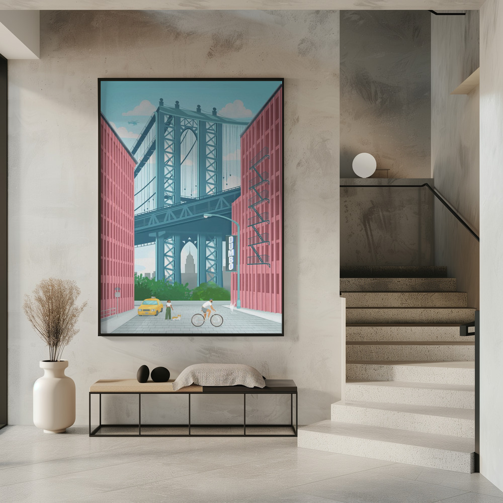 Poster - Dumbo, New York in entrance