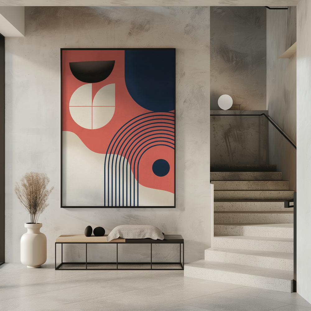 Juliste - Mid Century Painting sisäänkäynnillä