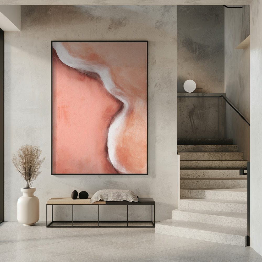 Plakat - Peachy Wave przy wejściu