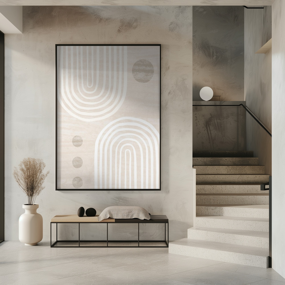 Poster - Boho in buff in entrance