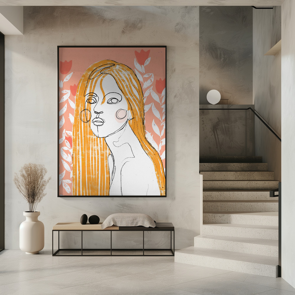 Plakat - The Tulip Girl (Peach) i indgangen