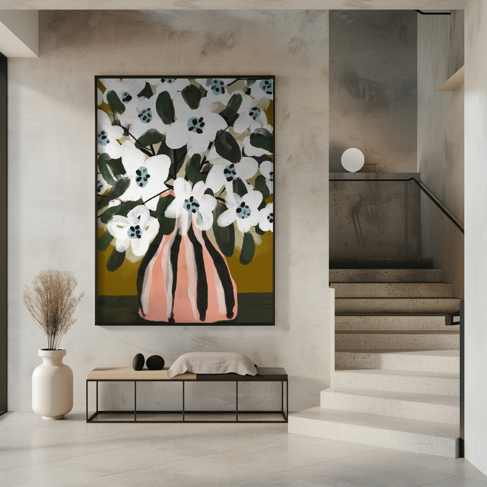Poster - Pastel Flower Impression No 9 in entrance