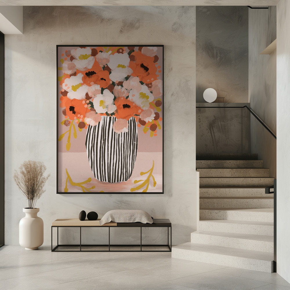Plakat - Pastel flowe rimpression no 10 i indgangen
