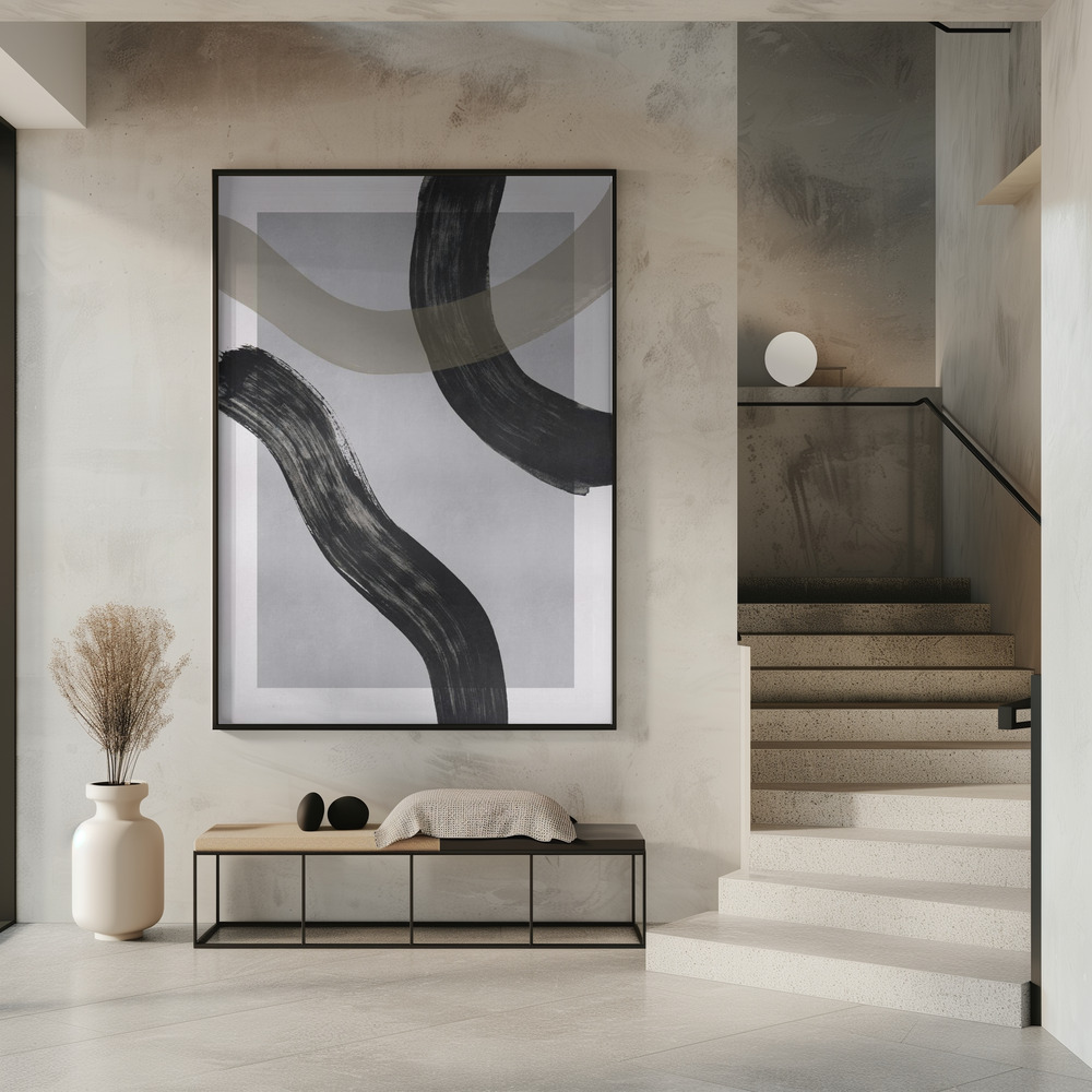 Poster - Lines and Shapes 2 in entrance