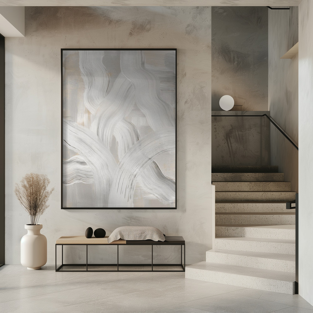 Poster - Abstract Brush Strokes 126 in entrance