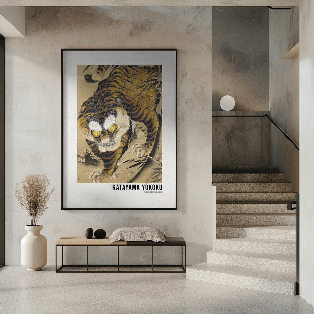 Plakat - Tiger Emerging From Bamboo (18th Century i indgangen