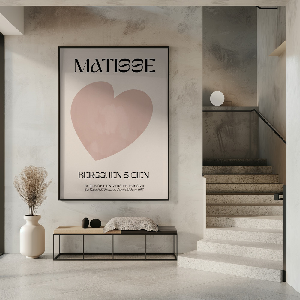 Poster - Beige Heart in entrance
