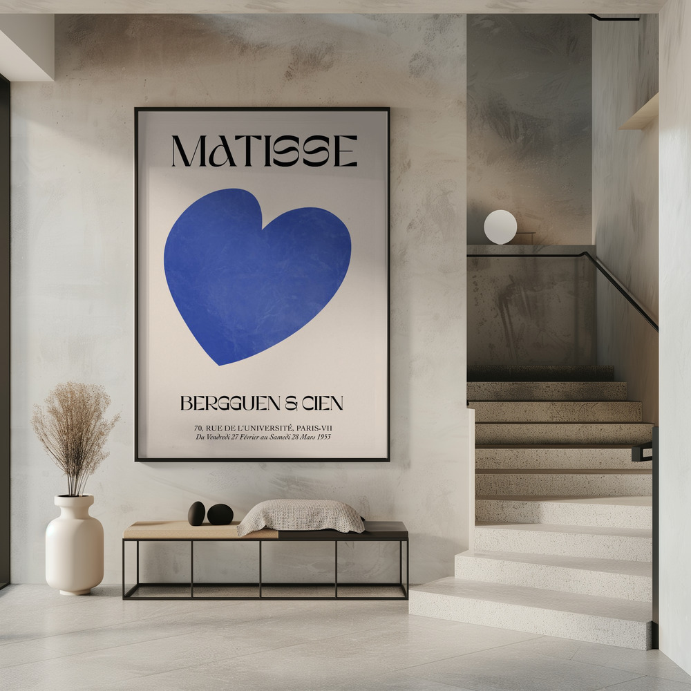 Poster - Blue Heart in entrance