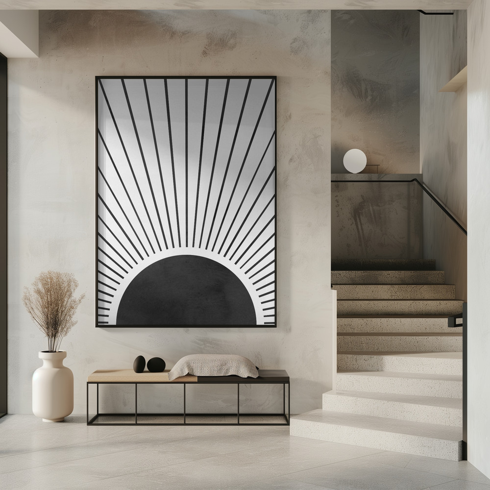 Poster - Sun rays in entrance