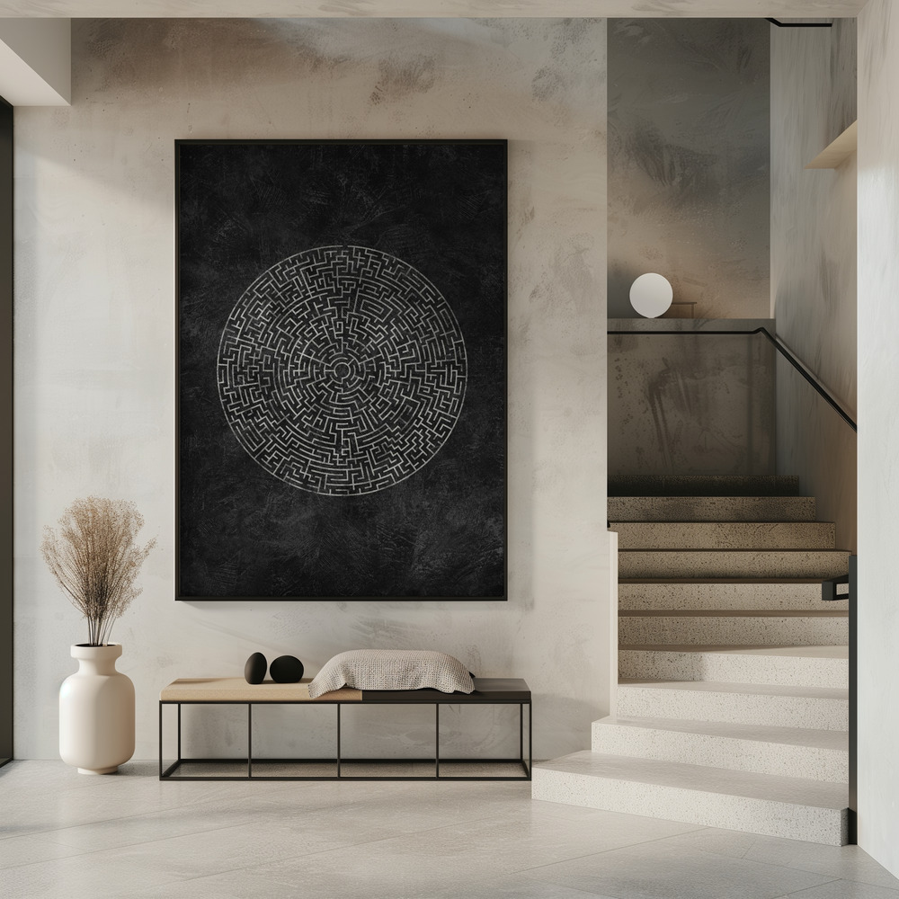 Poster - The Circular Journey Maze in entrance