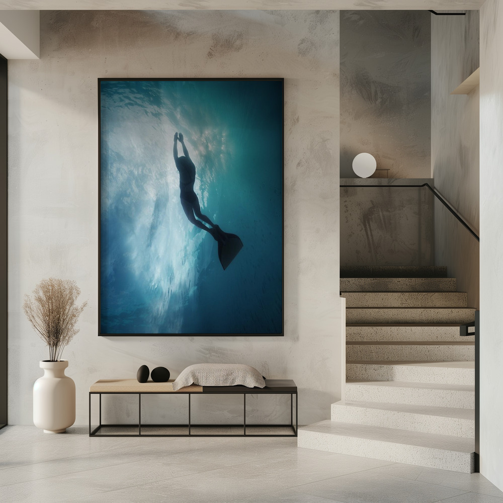 Póster - Sky dive en la entrada