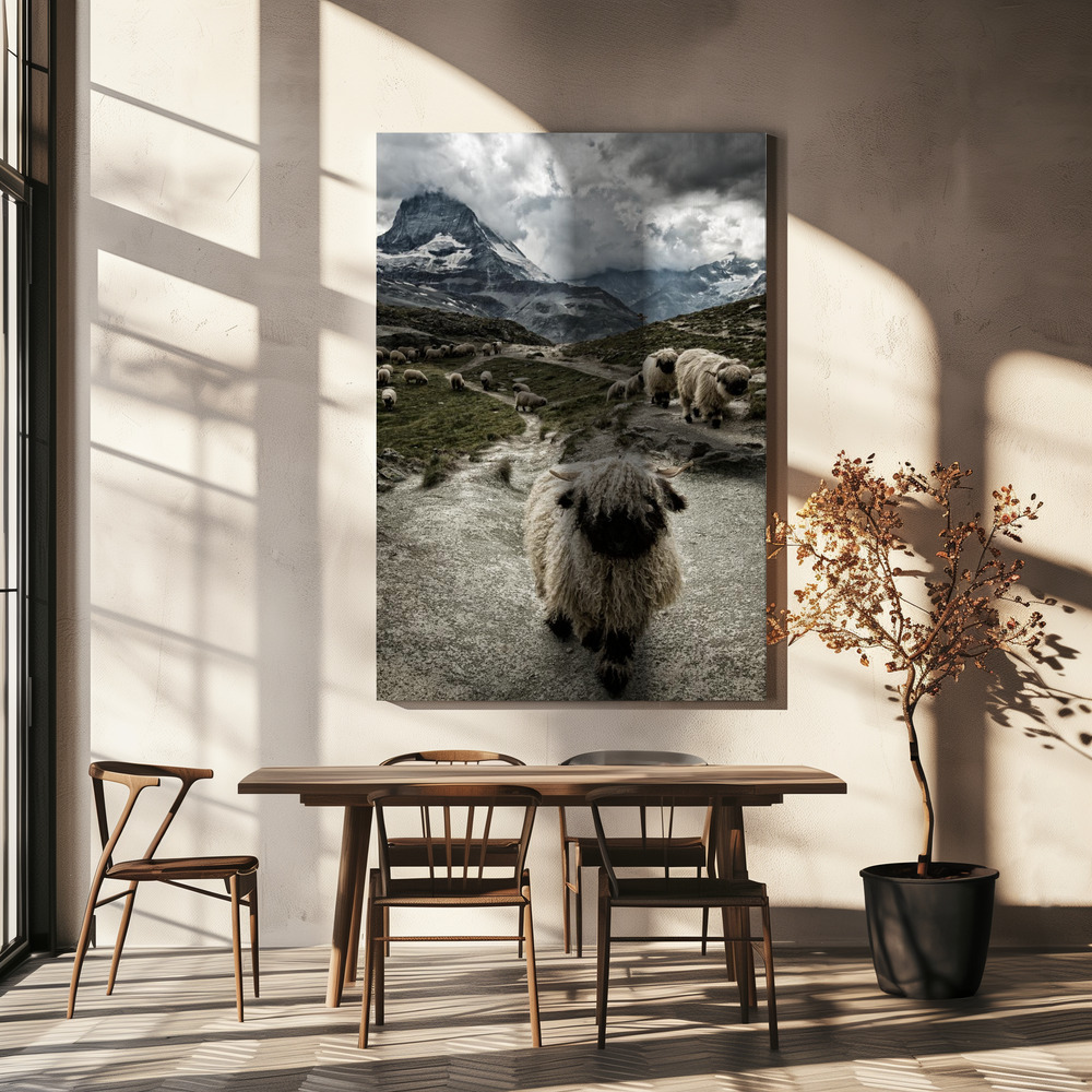 Canvas print - Out of my way over dining table