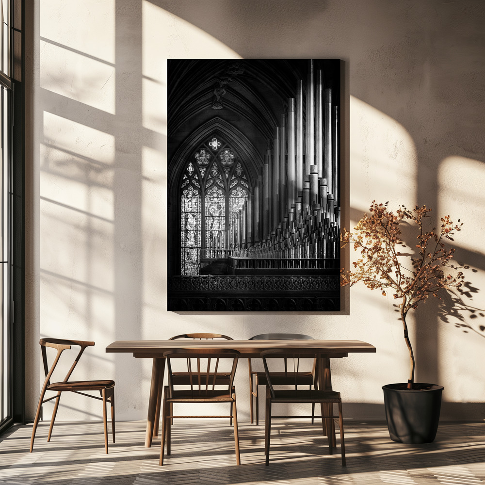 Canvas print - Ranks over dining table