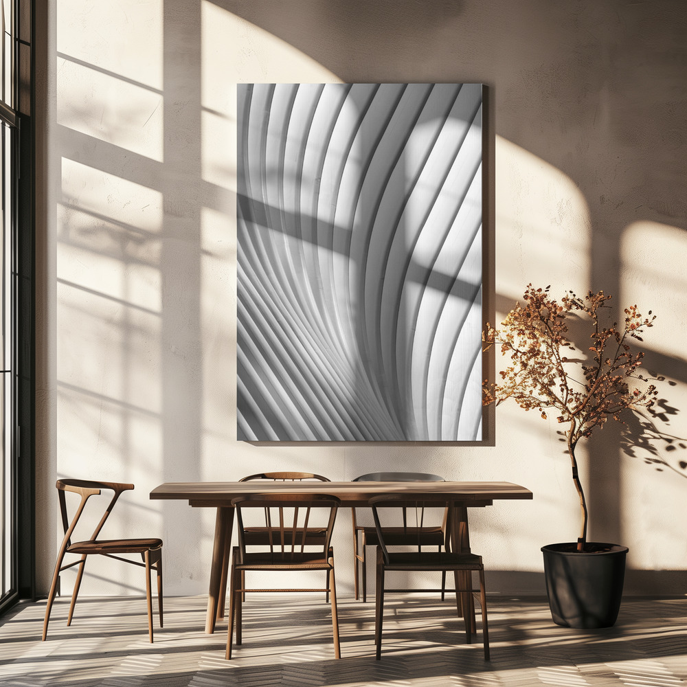 Canvas print - Calatrava Lines over dining table