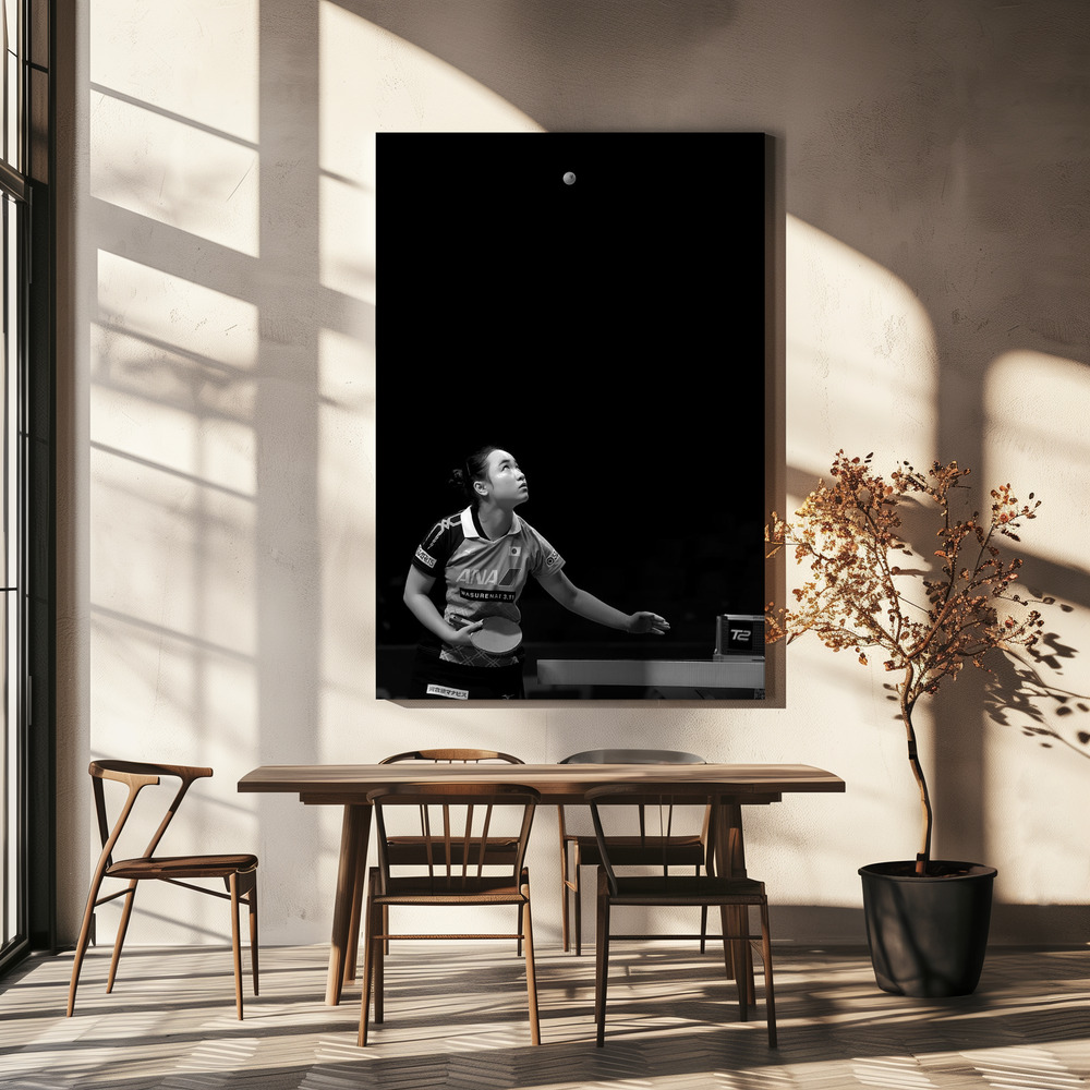 Canvas schilderi - Serving boven eettafel
