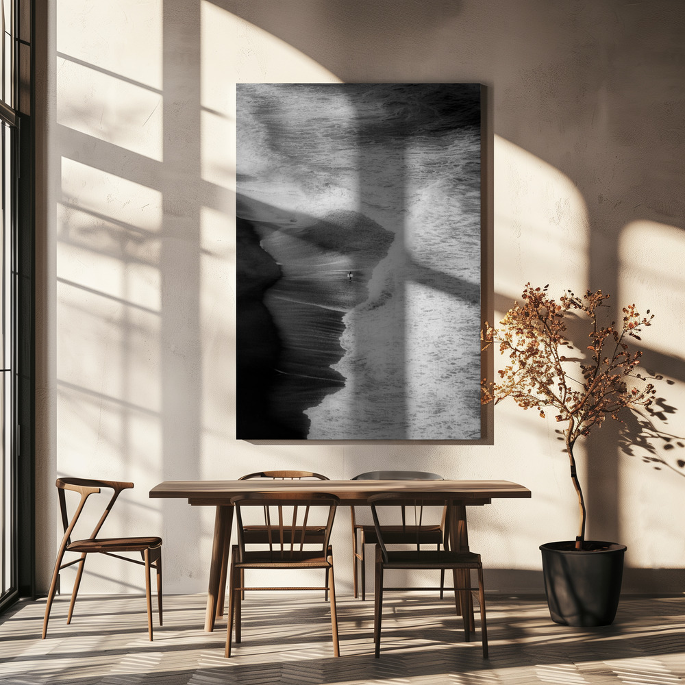 Canvas print - TRYING TO SURF over dining table