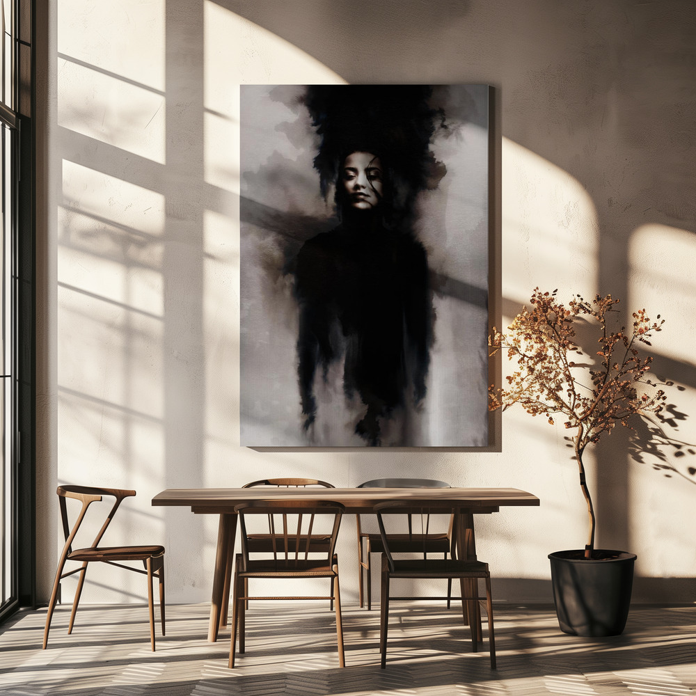 Canvas taulu - Shady ruokapöydän yli