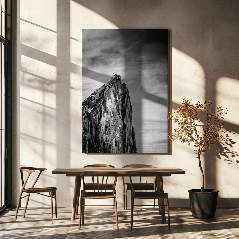 Canvas print - Balancing between Earth and Sky over dining table