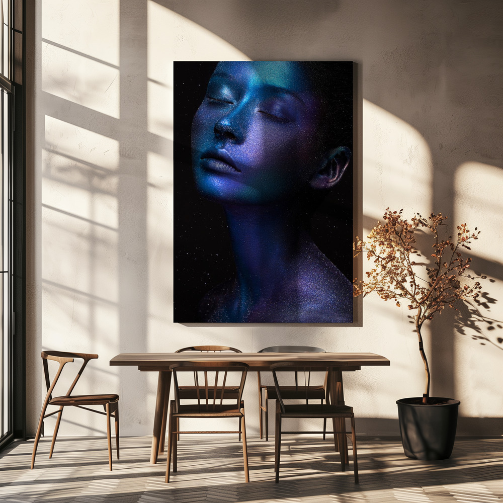 Canvas taulu - Space ruokapöydän yli