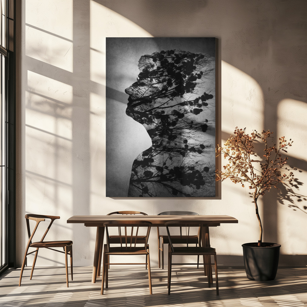 Canvas print - Essence of life over dining table